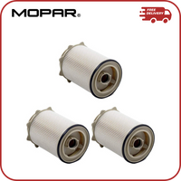 3 Pack Mopar 68157291AA 6.7 Cummins Fuel Filter for 2010-2020  for Dodge Ram 2500, 3500, 4500, and 5500, Diesel engine